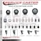 Service Caster 3.5'' Black Poly Wheel Swivel 1-3/4'' Expanding Stem Caster SCC-EX20S3514-PPUB-BLK-134 - alternate 3